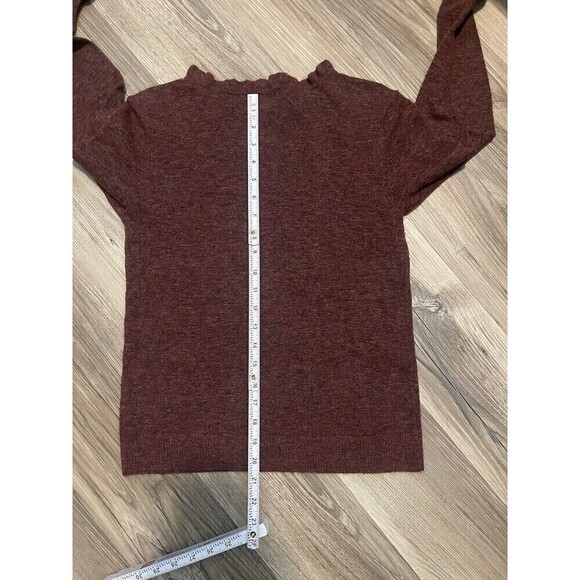 Sundance Aileen Ruffle Pullover Sweater Women S Wool Cashmere Cozy Knit Staple - Picture 7 of 8